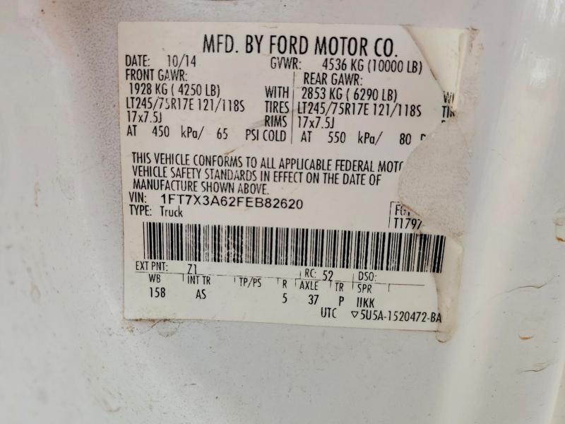Aukcja sprzedaży 2015 Ford F350, vin: 1FT7X3A62FEB82620, numer aukcji: 48851176