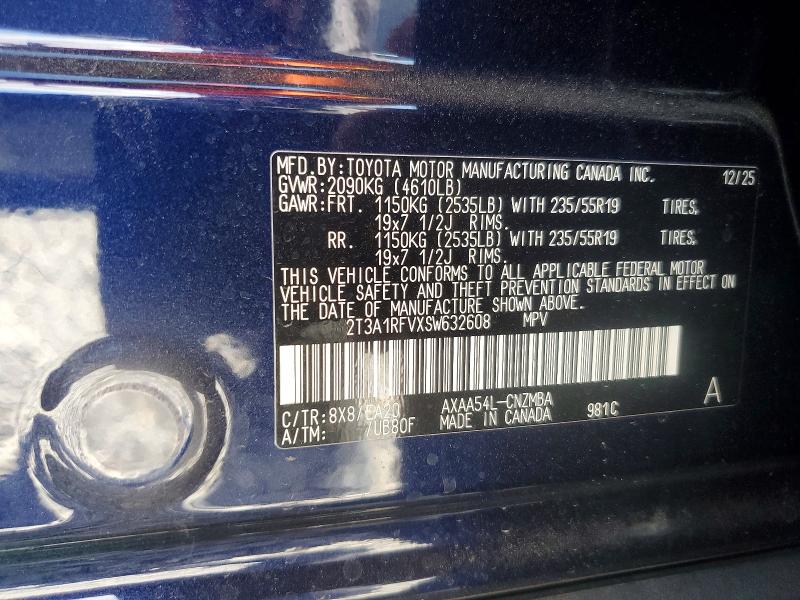 Продаж на аукціоні авто 2025 Toyota Rav4, vin: 2T3A1RFVXSW632608, номер лоту: 51684196