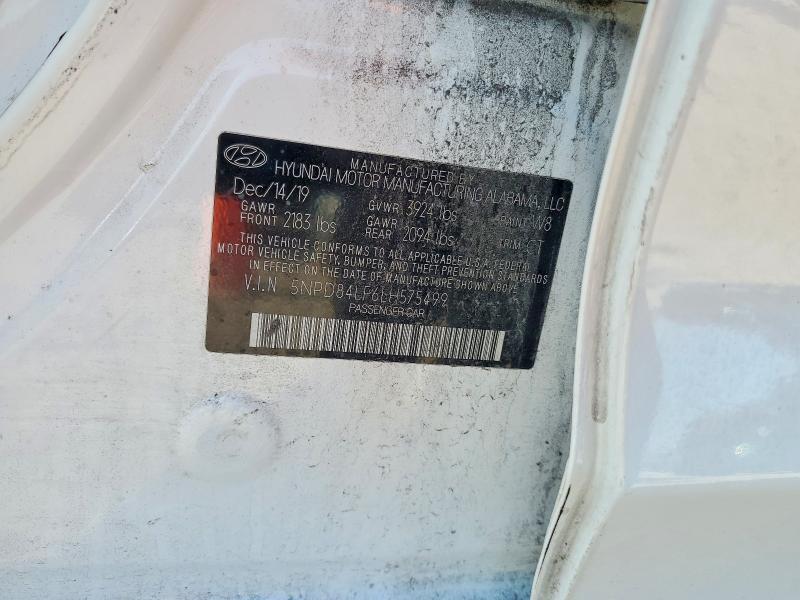 51846876 :رقم المزاد ، 5NPD84LF6LH575499 vin ، 2020 Hyundai Elantra مزاد بيع