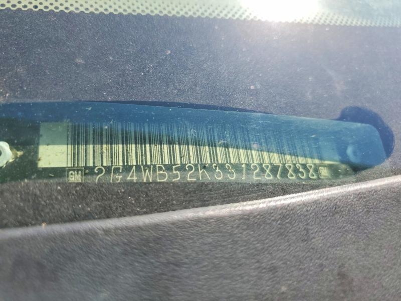48904486 :رقم المزاد ، 2G4WB52K331287838 vin ، 2003 Buick Regal مزاد بيع