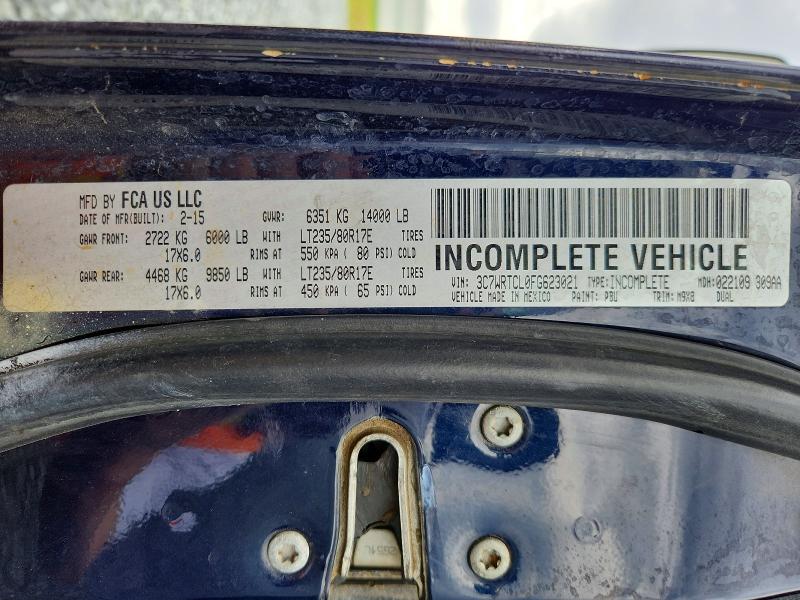 Продажа на аукционе авто 2015 Ram 3500, vin: 3C7WRTCL0FG623021, номер лота: 50708886