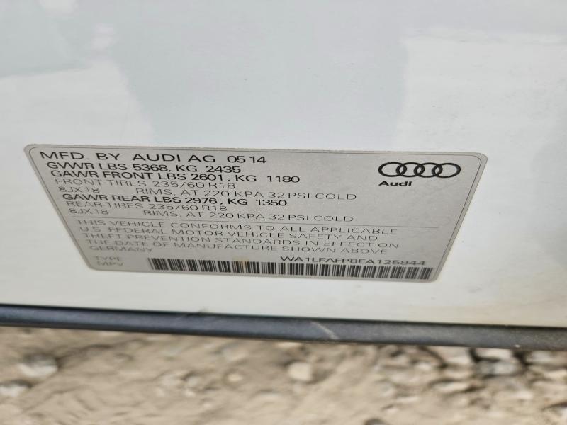 Aukcja sprzedaży 2014 Audi Q5, vin: WA1LFAFP8EA125944, numer aukcji: 48583006