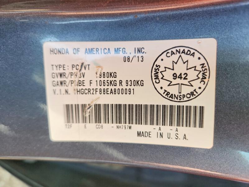 Aukcja sprzedaży 2014 Honda Accord, vin: 1HGCR2F88EA800091, numer aukcji: 49615336