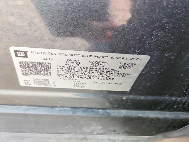 49502686 :رقم المزاد ، 3GKALSEX3LL210052 vin ، 2020 Gmc Terrain مزاد بيع