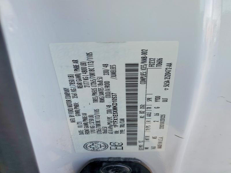 Продажа на аукционе авто 2021 Ford F150, vin: 1FTFX1E5XMKD10537, номер лота: 47049316