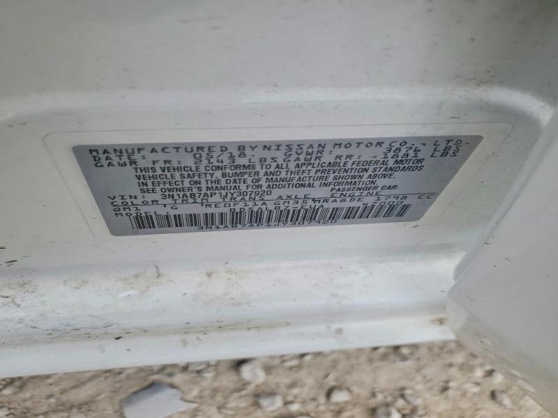 2018 Nissan Sentra მანქანა იყიდება აუქციონზე, vin: 3N1AB7AP1JY307920, აუქციონის ნომერი: 50313686