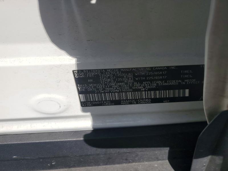 Продажа на аукционе авто 2021 Toyota Rav4, vin: 2T3W1RFV6MW116500, номер лота: 49958226