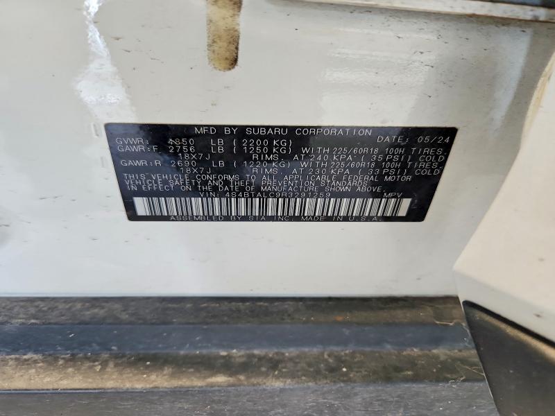 2024 Subaru Outback მანქანა იყიდება აუქციონზე, vin: 4S4BTALC9R3291259, აუქციონის ნომერი: 48841306