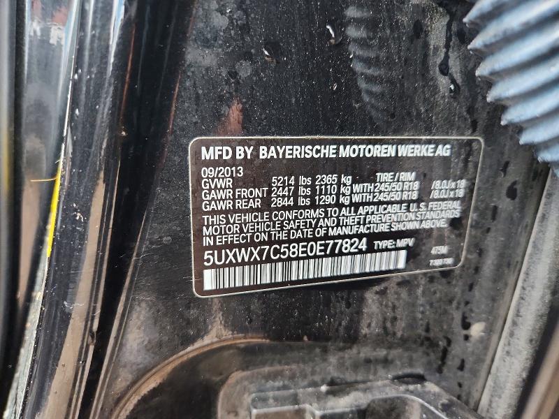 2014 Bmw X3 მანქანა იყიდება აუქციონზე, vin: 5UXWX7C58E0E77824, აუქციონის ნომერი: 49895116