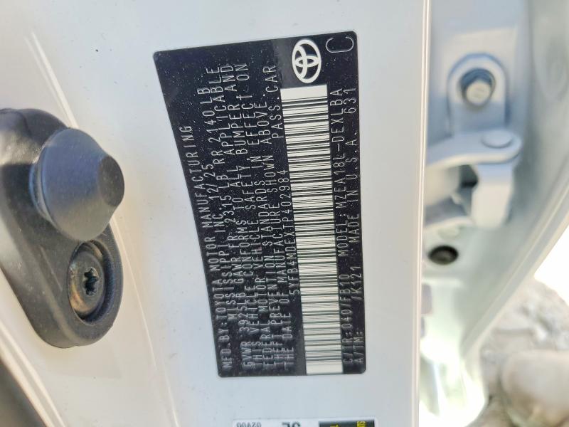 Aukcja sprzedaży 2026 Toyota Corolla, vin: 5YFB4MDEXTP402984, numer aukcji: 50965406