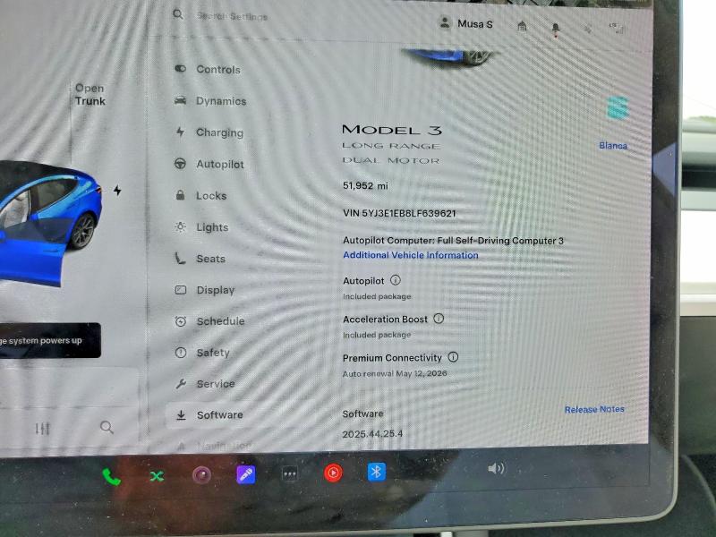 Aukcja sprzedaży 2020 Tesla Model 3, vin: 5YJ3E1EB8LF639621, numer aukcji: 51943386