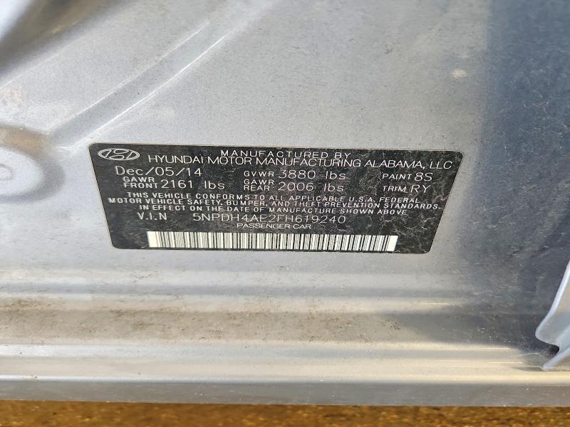 Продажа на аукционе авто 2015 Hyundai Elantra, vin: 5NPDH4AE2FH619240, номер лота: 51149926