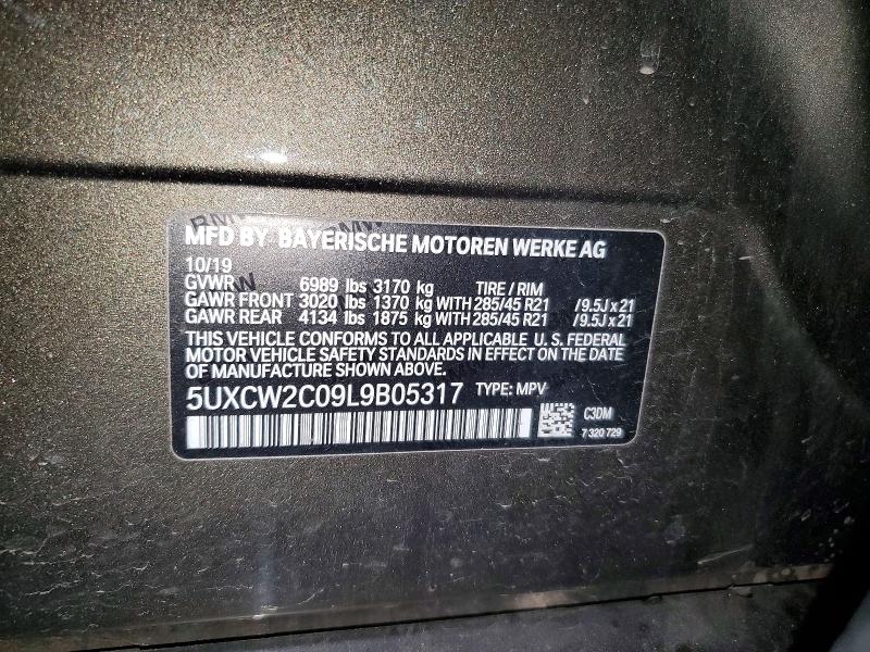 Aukcja sprzedaży 2020 Bmw X7, vin: 5UXCW2C09L9B05317, numer aukcji: 50732746