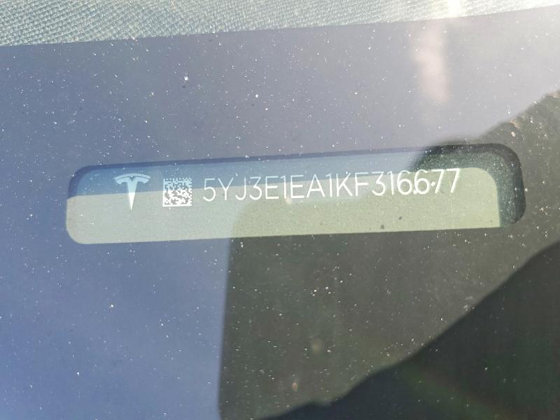Продажа на аукционе авто 2019 Tesla Model 3, vin: 5YJ3E1EA1KF316677, номер лота: 51465096