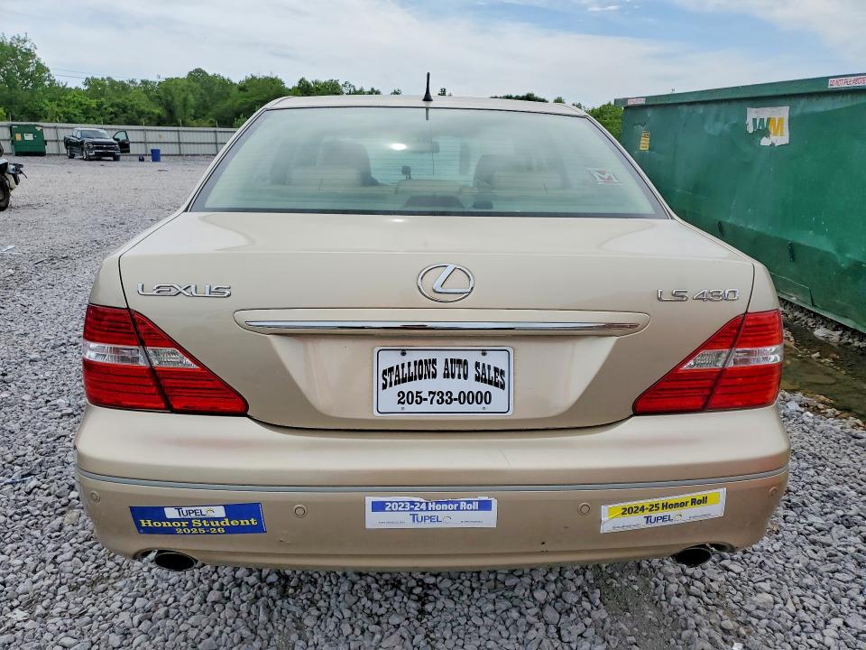Auction sale of the 2006 Lexus Ls, vin: JTHBN36F165029931, lot number: 50470696