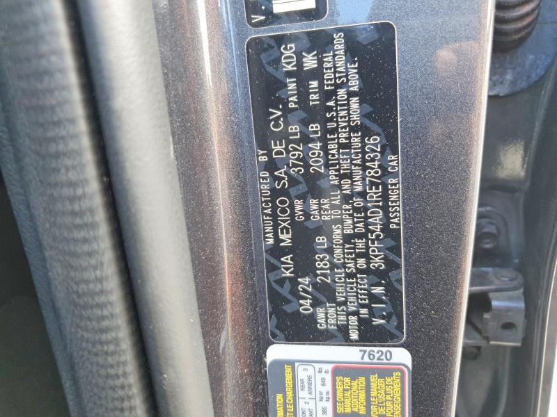 Продаж на аукціоні авто 2024 Kia Forte, vin: 3KPF54AD1RE784326, номер лоту: 48755266