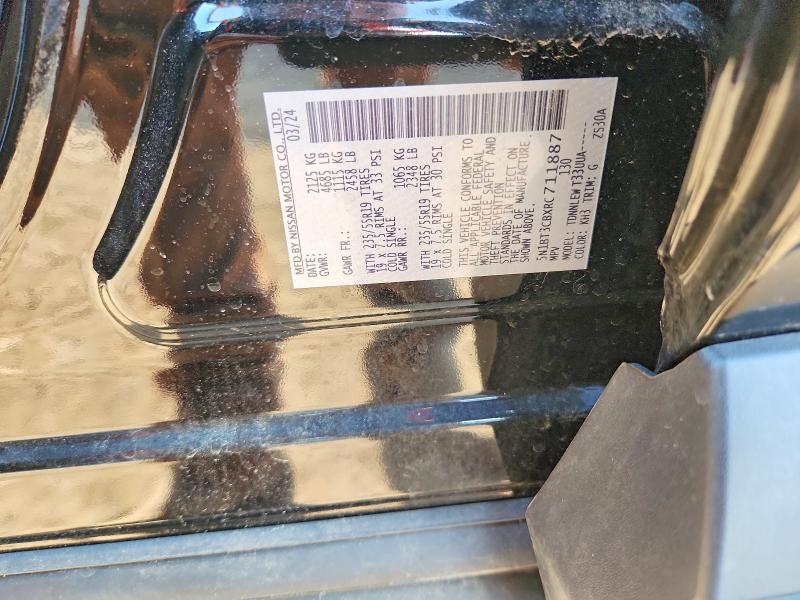 51208946 :رقم المزاد ، 5N1BT3CBXRC711887 vin ، 2024 Nissan Rogue مزاد بيع