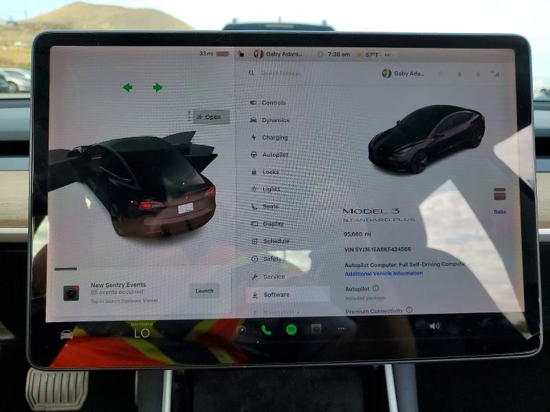 2019 Tesla Model 3 მანქანა იყიდება აუქციონზე, vin: 5YJ3E1EA6KF424566, აუქციონის ნომერი: 51331006
