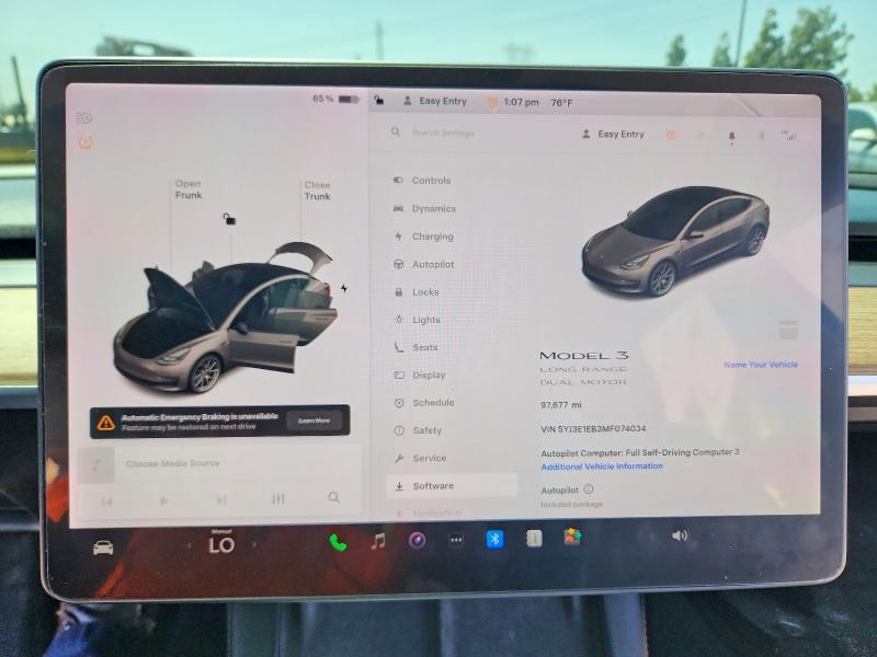 Aukcja sprzedaży 2021 Tesla Model 3, vin: 5YJ3E1EB3MF074034, numer aukcji: 50179946