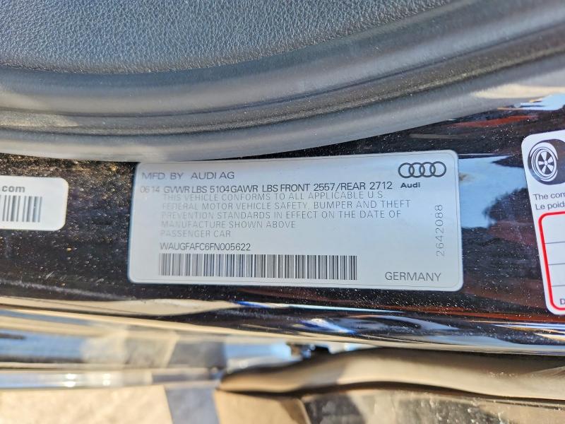 Продаж на аукціоні авто 2015 Audi A6, vin: WAUGFAFC6FN005622, номер лоту: 51373736