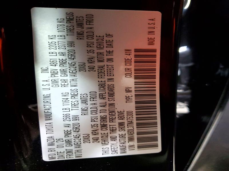 49725676 :رقم المزاد ، 7MMVABDL3TN475300 vin ، 2026 Mazda Cx-50 مزاد بيع