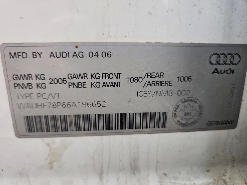 Aukcja sprzedaży 2006 Audi A3, vin: WAUHF78P66A196652, numer aukcji: 49916196