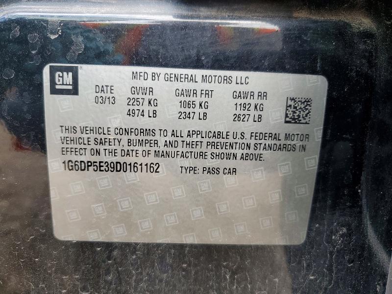 2013 Cadillac Cts მანქანა იყიდება აუქციონზე, vin: 1G6DP5E39D0161162, აუქციონის ნომერი: 49495866