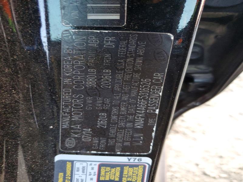 48474076 :رقم المزاد ، KNAFK4A66F5316526 vin ، 2015 Kia Forte مزاد بيع