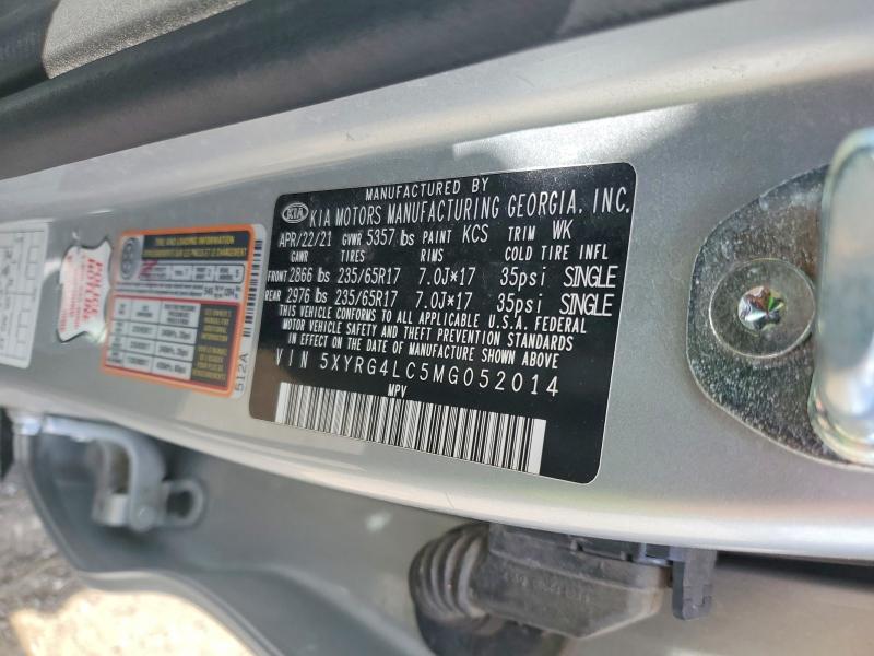 51298816 :رقم المزاد ، 5XYRG4LC5MG052014 vin ، 2021 Kia Sorento مزاد بيع