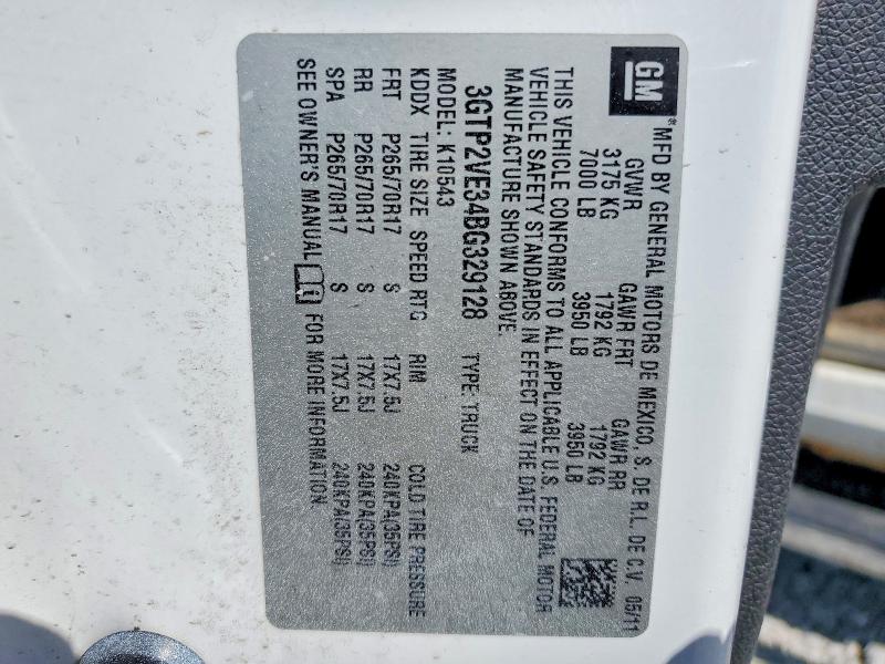 Aukcja sprzedaży 2011 Gmc Sierra, vin: 3GTP2VE34BG329128, numer aukcji: 48931656