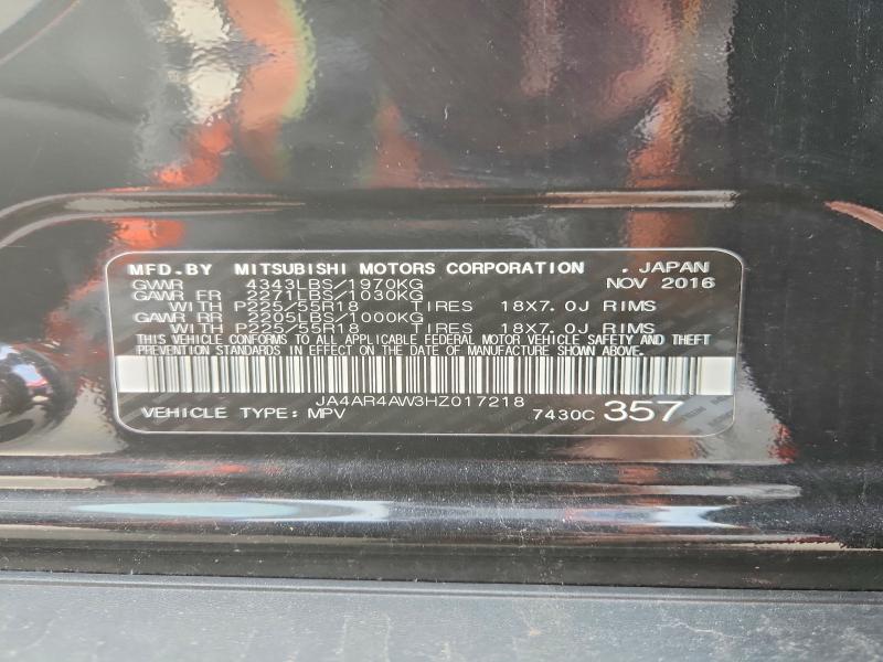 Продаж на аукціоні авто 2017 Mitsubishi Outlander Sport, vin: JA4AR4AW3HZ017218, номер лоту: 48542236