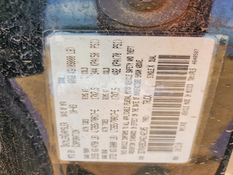 50901356 :رقم المزاد ، 3D7KA28CX4G142105 vin ، 2004 Dodge Ram 2500 مزاد بيع