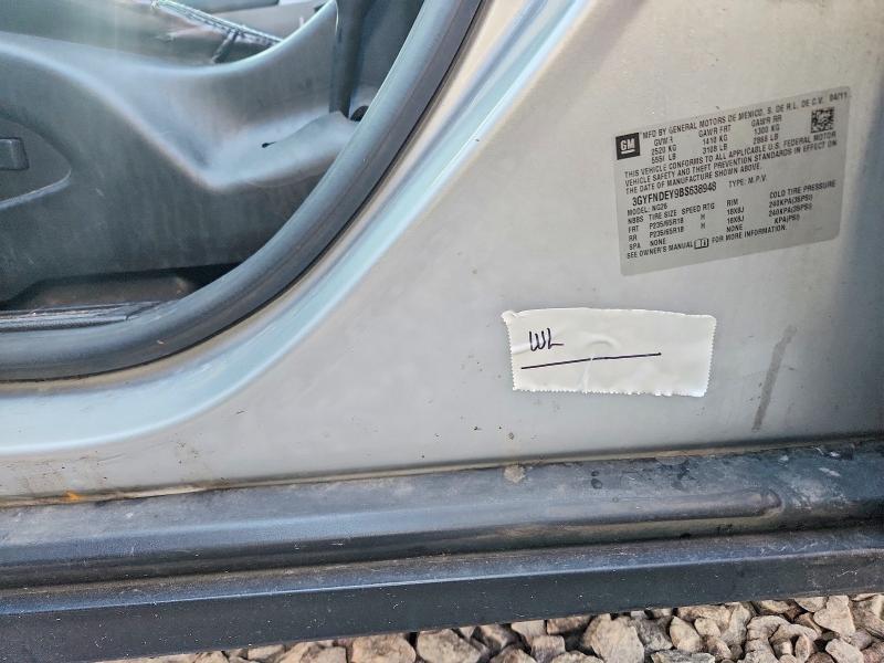 50627766 :رقم المزاد ، 3GYFNDEY9BS638948 vin ، 2011 Cadillac Srx مزاد بيع