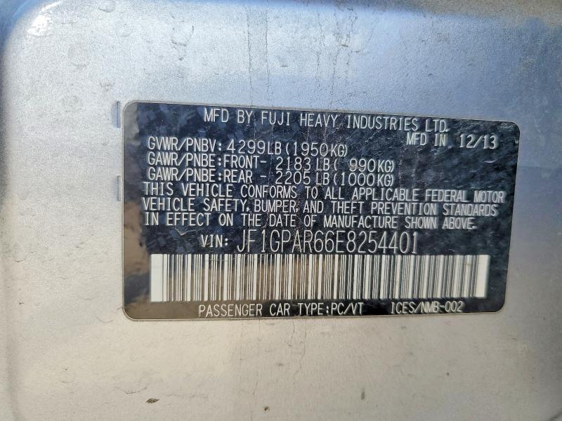 Продажа на аукционе авто 2014 Subaru Impreza, vin: JF1GPAR66E8254401, номер лота: 48914416