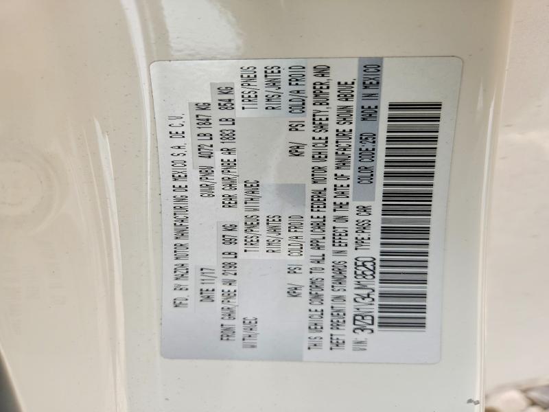49456156 :رقم المزاد ، 3MZBN1V34JM185250 vin ، 2018 Mazda 3 مزاد بيع