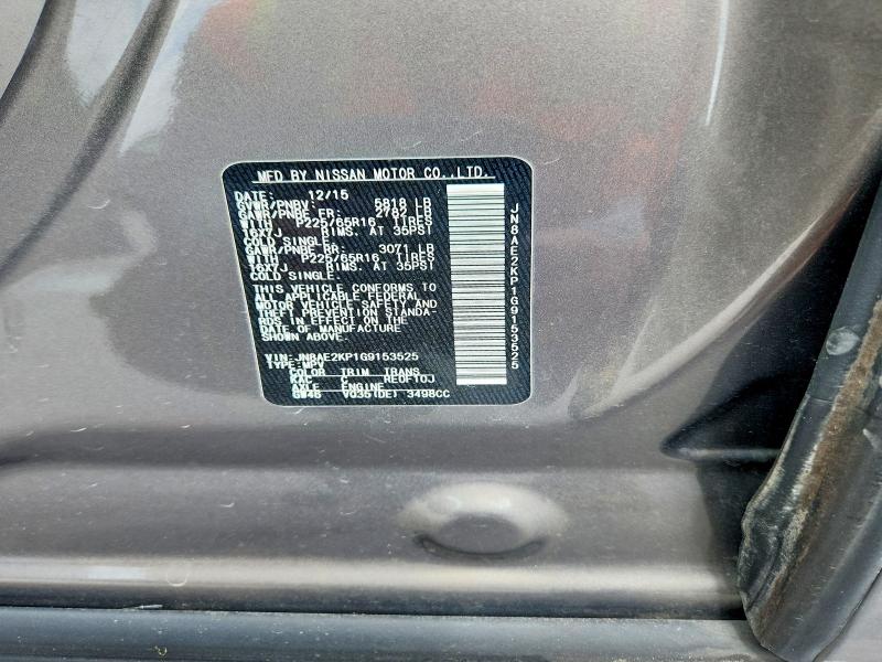 Продажа на аукционе авто 2016 Nissan Quest, vin: JN8AE2KP1G9153525, номер лота: 48528216