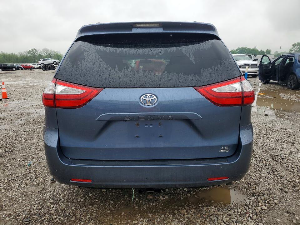 51821326 :رقم المزاد ، 5TDJZ3DC2HS162639 vin ، 2017 Toyota Sienna مزاد بيع
