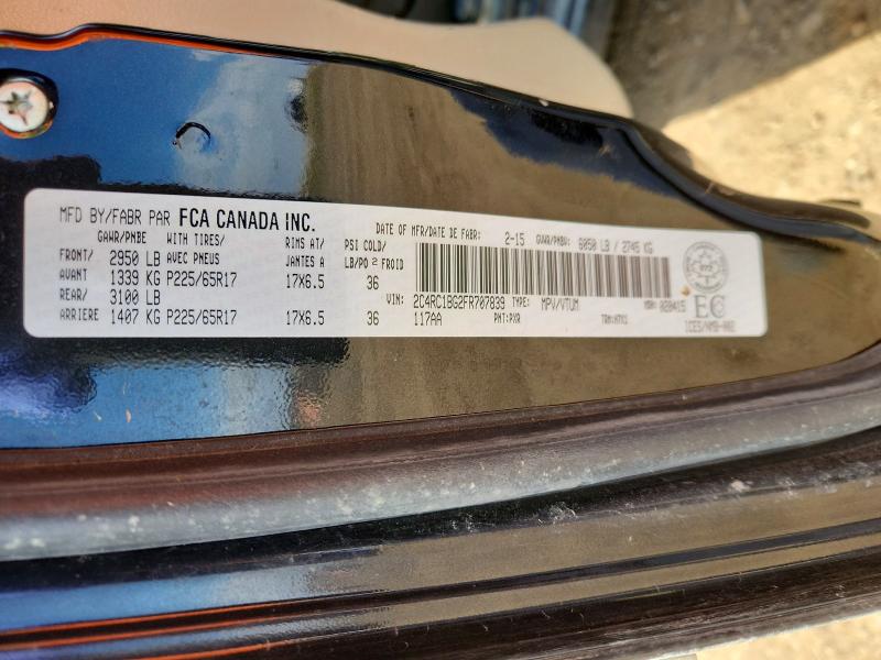 50622186 :رقم المزاد ، 2C4RC1BG2FR707839 vin ، 2015 Chrysler Town & Country مزاد بيع
