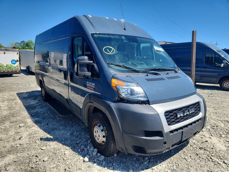 2021 Ram Promaster 3500 მანქანა იყიდება აუქციონზე, vin: 3C6MRVJG6ME580195, აუქციონის ნომერი: 79543295