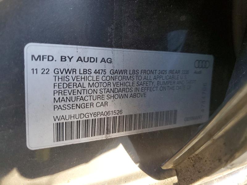 Продажа на аукционе авто 2023 Audi A3, vin: WAUHUDGY6PA061526, номер лота: 47055966