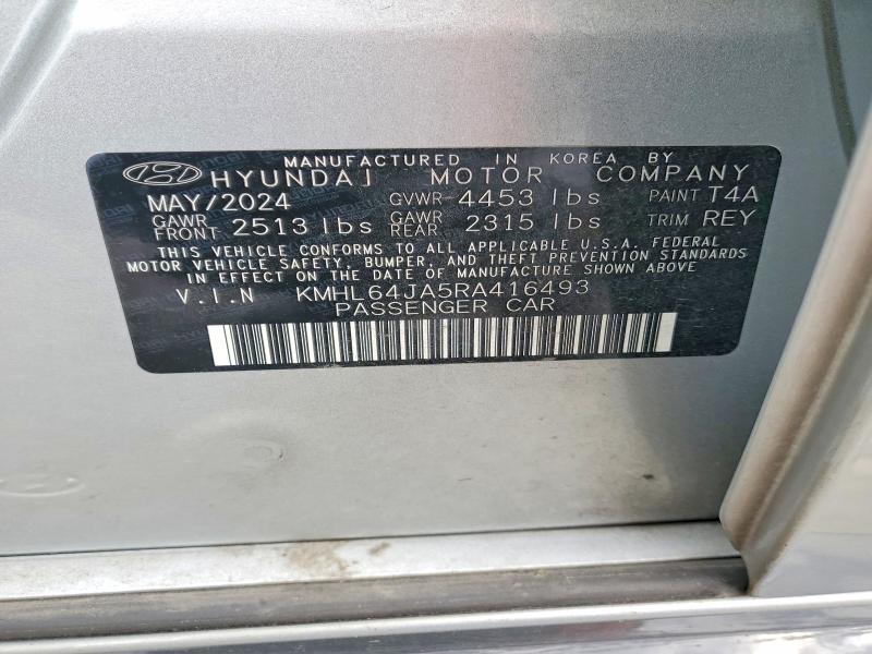 Aukcja sprzedaży 2024 Hyundai Sonata, vin: KMHL64JA5RA416493, numer aukcji: 48516706