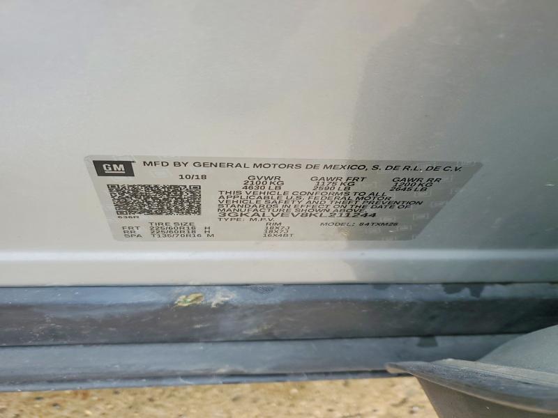 Aukcja sprzedaży 2019 Gmc Terrain, vin: 3GKALVEV8KL211244, numer aukcji: 51958156