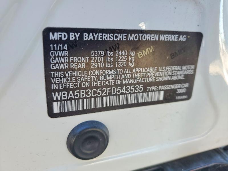 Продажа на аукционе авто 2015 Bmw 535, vin: WBA5B3C52FD543535, номер лота: 51352716