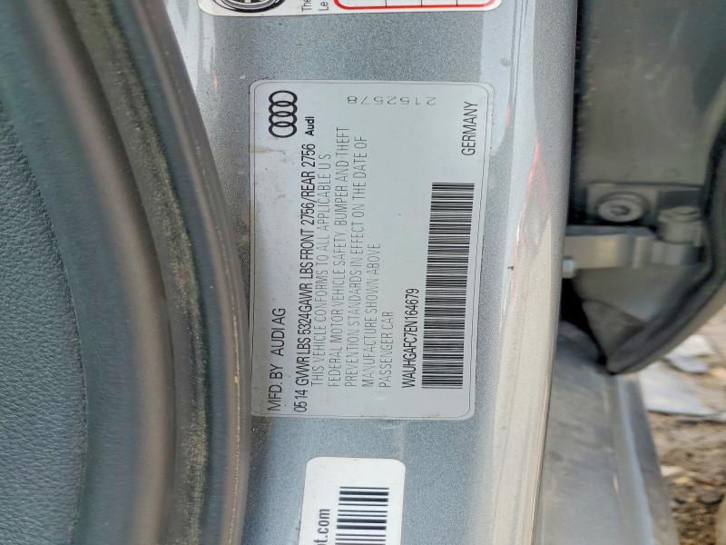 50587536 :رقم المزاد ، WAUHGAFC7EN164679 vin ، 2014 Audi A6 مزاد بيع