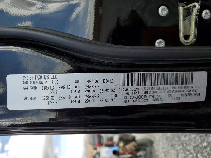 Aukcja sprzedaży 2018 Jeep Compass, vin: 3C4NJDBB9JT413788, numer aukcji: 49663386
