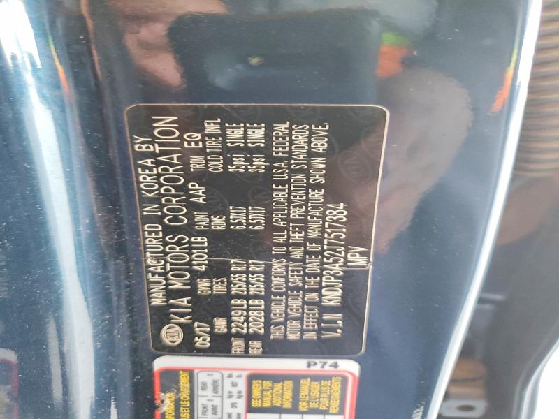 50831196 :رقم المزاد ، KNDJP3A52J7517384 vin ، 2018 Kia Soul مزاد بيع