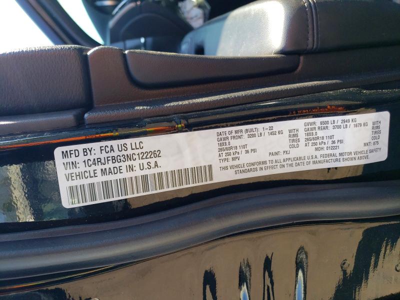 Aukcja sprzedaży 2022 Jeep Grand Cherokee, vin: 1C4RJFBG3NC122262, numer aukcji: 49740376