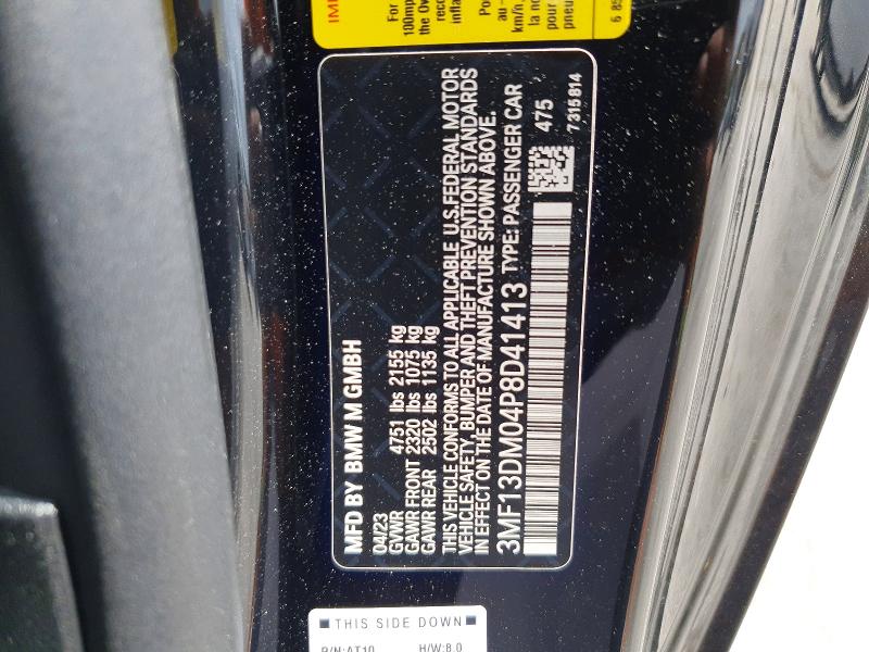 Продаж на аукціоні авто 2023 Bmw M2, vin: 3MF13DM04P8D41413, номер лоту: 49622036