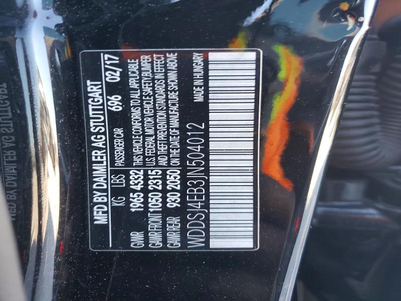 Aukcja sprzedaży 2018 Mercedes-benz Cla, vin: WDDSJ4EB3JN504012, numer aukcji: 50281046