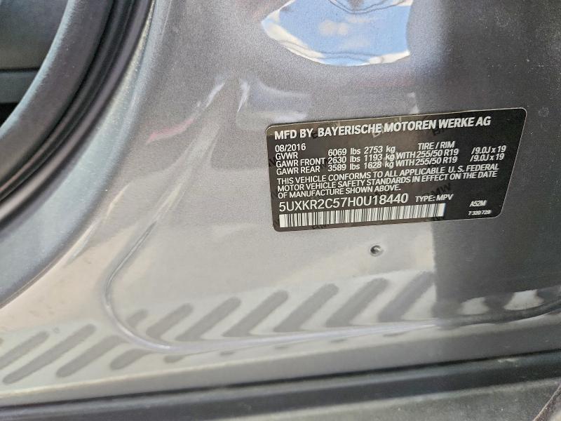 Продаж на аукціоні авто 2017 Bmw X5, vin: 5UXKR2C57H0U18440, номер лоту: 49462876